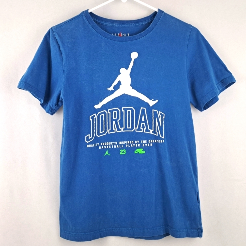 Jordan Youth Tshirt, Blue, Sz L